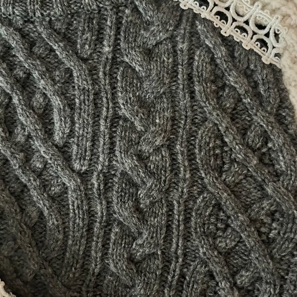 Sacai Mock Neck Wool Sweater - Picture 4 of 6